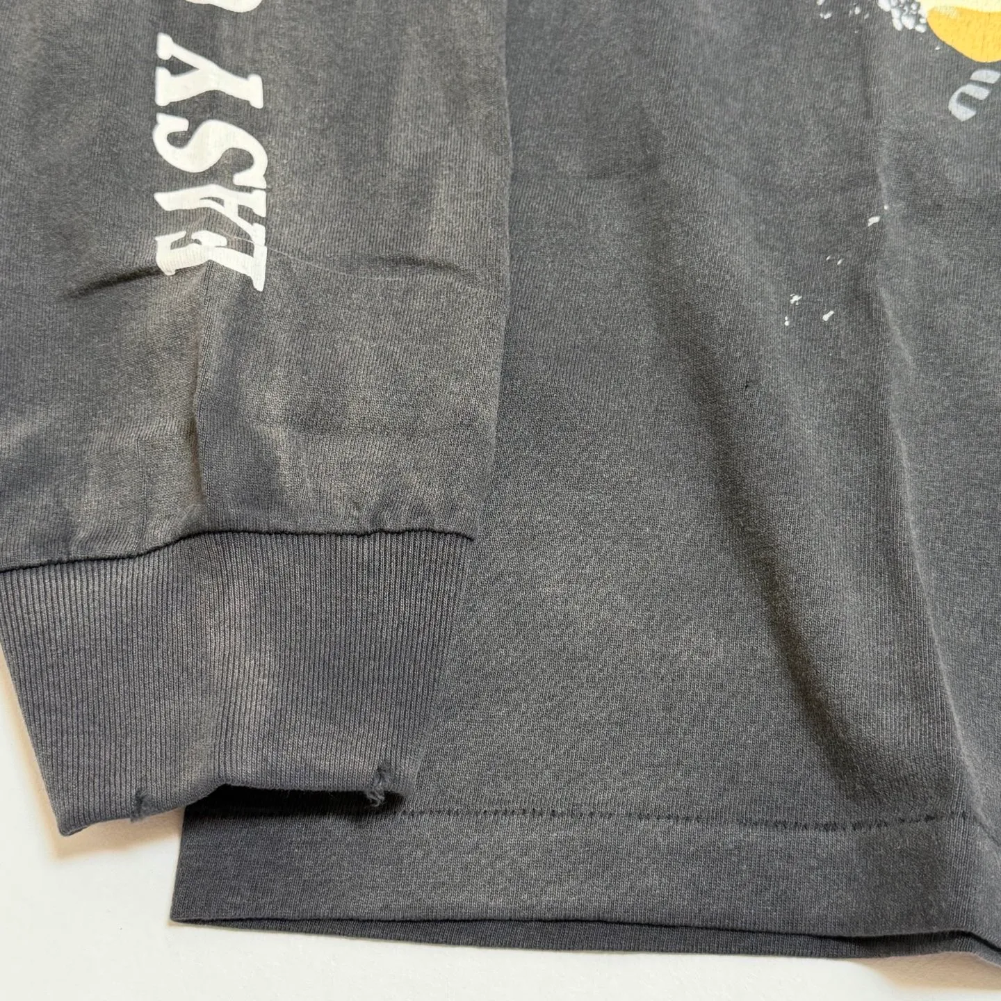 More details SAINT Mxxxxxx × カウボーイビバップ CB_LS TEE/COWBOY BEBOP/BLK Cowboy Bebop co-branded distressed long-sleeved S-XL Big IP anime co-branded Super cool printing design Distressed printing Cylindrical cloth Assute garment dyeing Rewashing and fading process Correct version Customized co-branded accessories Top purchasing level